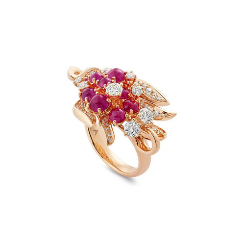 Ruby Blossom Ring